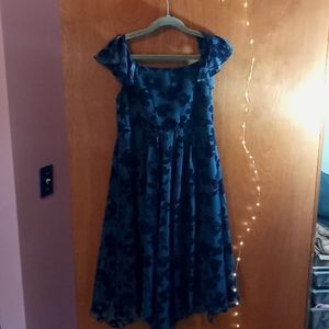 Blush by Us Angels Girls 14 navy blue dress